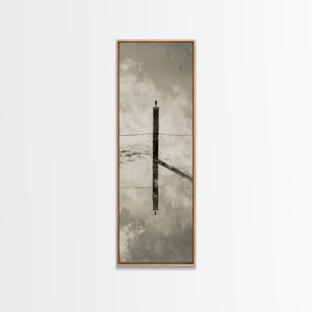Sprinter Start Position Framed Canvas Print, Fitness Studio Art, Dancing Wall Art, Gym Decor, Fine Art, Motion, Gallery Decor, FSA-1x3-50