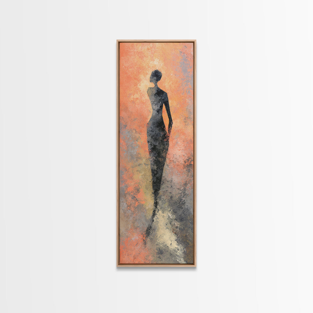 Abstract Human Figure Canvas Print, Fitness Studio Art, Home Gym Wall Art, Gym Decor, Fine Art, Motion, Art Print, Room Decor, FSA-1x3-86