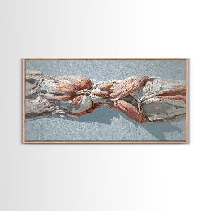 Anatomical Muscle Study Canvas Print, Fitness Studio Art, Art Print, Gym Decor, Oil Painting, Motion, Motivational Poster, FSA-2x1-53