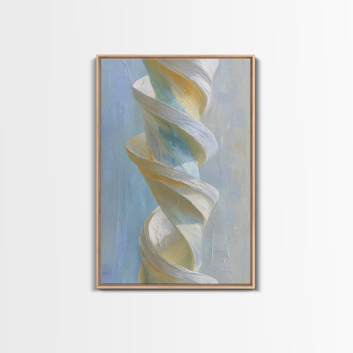 Gymnast Ribbon Forming a Spiral Composition Canvas Print, Fitness Studio Art, Yoga Wall Art, Gym Decor, Fine Art, Motion, FSA-2x3-31