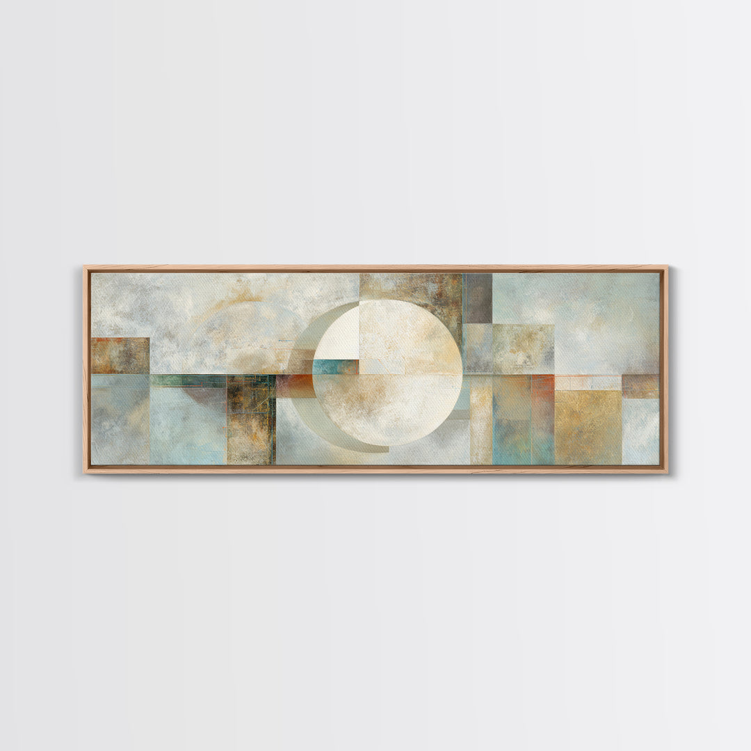 Minimal Motivational Symbol Using Arrows and Shapes Framed Canvas Print, Fitness Studio Art, Fitness, Gym Decor, Motion, FSA-3x1-53