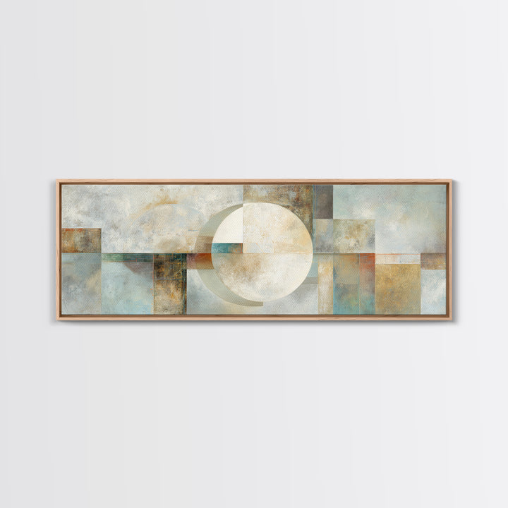 Minimal Motivational Symbol Using Arrows and Shapes Framed Canvas Print, Fitness Studio Art, Fitness, Gym Decor, Motion, FSA-3x1-53