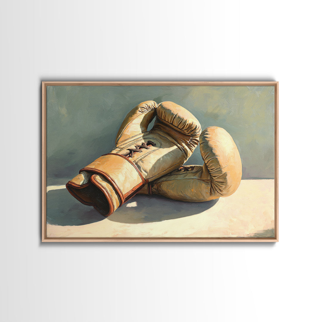 Boxing Gloves Still Life Canvas Print, Fitness Studio Art, Printable Art, Gym Decor, Fine Art, Motion, Home Gym Sign, FSA-3x2-57