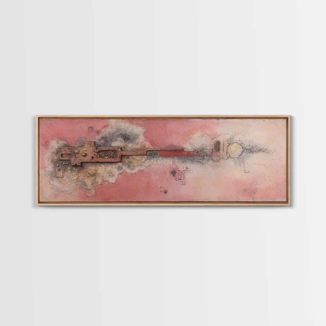 Motorcycle Helmet and Leather Gloves Still Life Framed Canvas Print, Garage Art, Man Cave Decor, Garage Decor, Fine Art, Motor, GAR-3x1-1