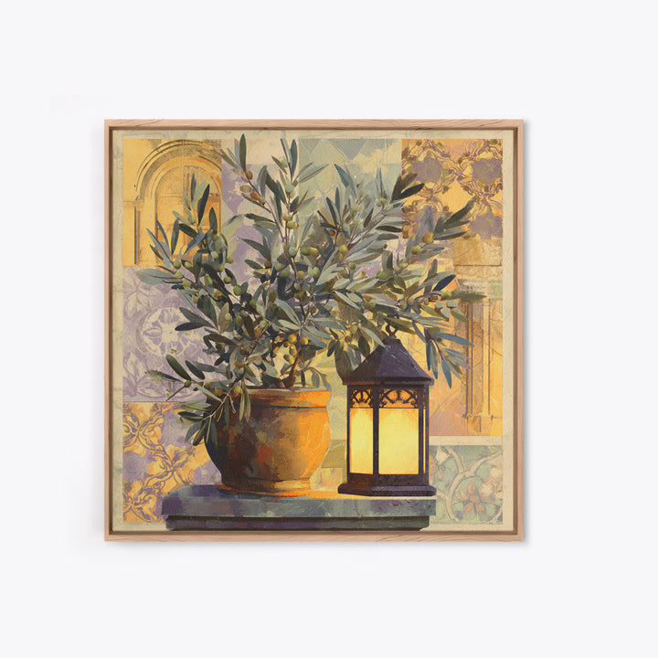 Olive Branch Still Life Canvas Print, Guest Bedroom Art, Minimalist Wall Art, Bedroom Decor, Fine Art, Guest, Luxury Decor, GBA-1x1-17