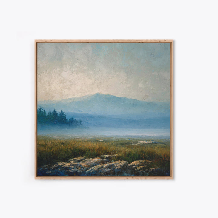 Soft Mountain Horizon Canvas Print, Guest Bedroom Art, Pink Wall Art, Bedroom Decor, Fine Art, Guest, New Home, Bedroom Prints, GBA-1x1-31