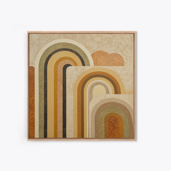 Warm Abstract Arches Canvas Print, Guest Bedroom Art, Modern Decor, Bedroom Decor, Abstract Art, Guest, Home Decor, Poster, GBA-1x1-75