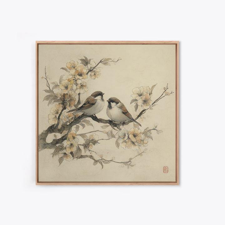 Soft Mountain Horizon Framed Canvas Print, Guest Bedroom Art, Fine Art Print, Bedroom Decor, Fine Art, Guest, Poster, GBA-1x1-79