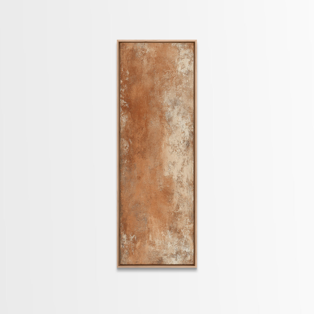 Warm Terracotta Shapes Canvas Print, Guest Bedroom Art, Bedroom Wall Art, Bedroom Decor, Abstract Art, Guest, Neutral Decor, GBA-1x3-10
