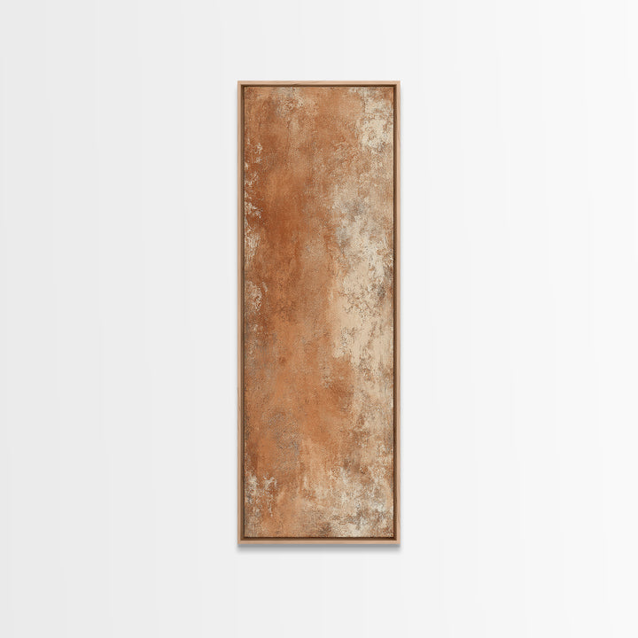 Warm Terracotta Shapes Canvas Print, Guest Bedroom Art, Bedroom Wall Art, Bedroom Decor, Abstract Art, Guest, Neutral Decor, GBA-1x3-10