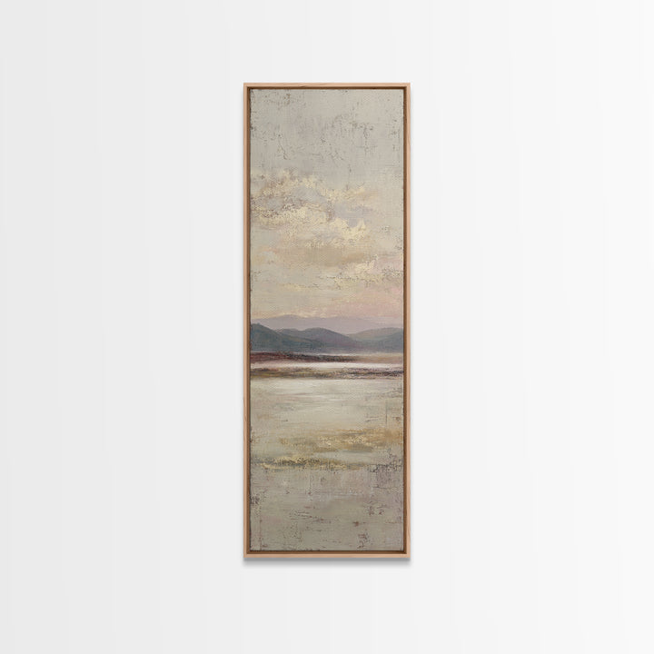 Gentle Rain over Distant Hills Canvas Print, Guest Bedroom Art, Boho Decor, Bedroom Decor, Oil Painting, Guest, Digital Prints, GBA-1x3-12