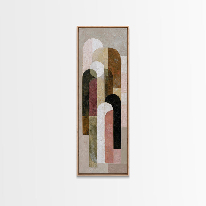 Warm Abstract Arches Framed Canvas Print, Guest Bedroom Art, Home Decor, Bedroom Decor, Fine Art, Guest, Printable Art, GBA-1x3-15