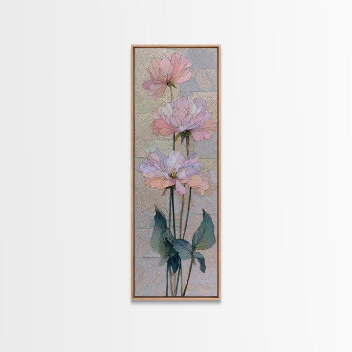 Gentle Botanical Line Drawing Trio Canvas Print, Guest Bedroom Art, Trendy Wall Art, Bedroom Decor, Oil Painting, Guest, GBA-1x3-18