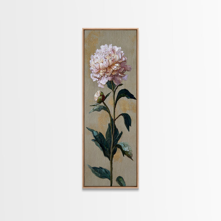 Neutral Peony Painting Canvas Print, Guest Bedroom Art, Gallery Decor, Bedroom Decor, Abstract Art, Guest, Contemporary Art, GBA-1x3-21