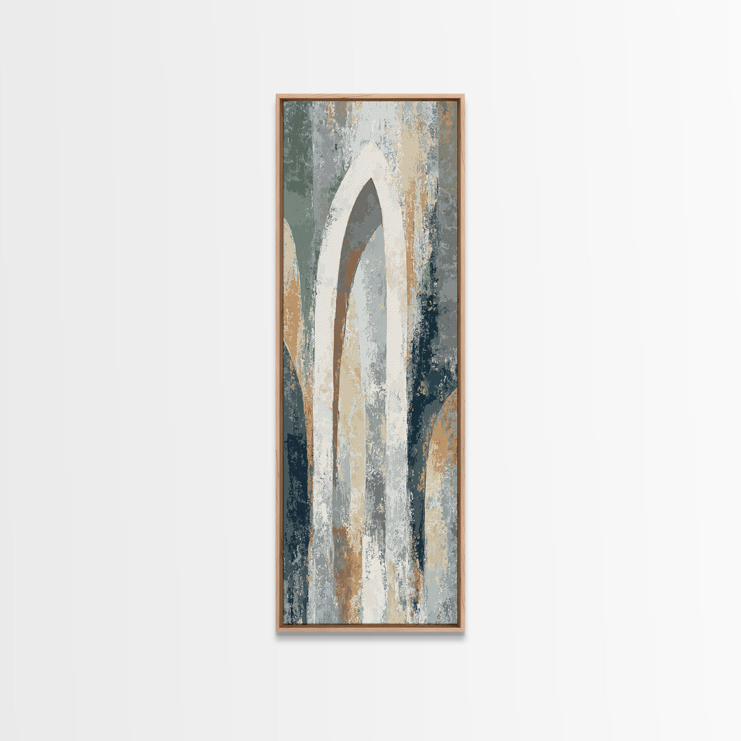 Warm Abstract Arches Canvas Print, Guest Bedroom Art, Home, Bedroom Decor, Guest, Bedroom Wall Art, Bedroom Wall Decor, GBA-1x3-39
