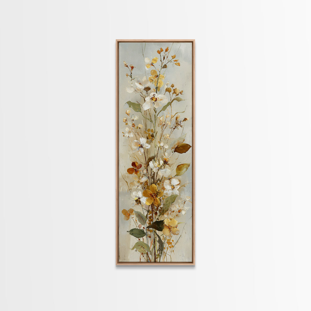 Small Bird Pair on Flowering Branch Canvas Print, Guest Bedroom Art, Digital Prints, Bedroom Decor, Oil Painting, Guest, GBA-1x3-40