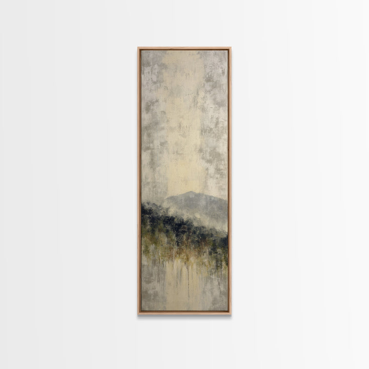 Gentle Rain over Distant Hills Canvas Print, Guest Bedroom Art, Bedroom Decor, Abstract Art, Guest, Living Room Decor, GBA-1x3-60
