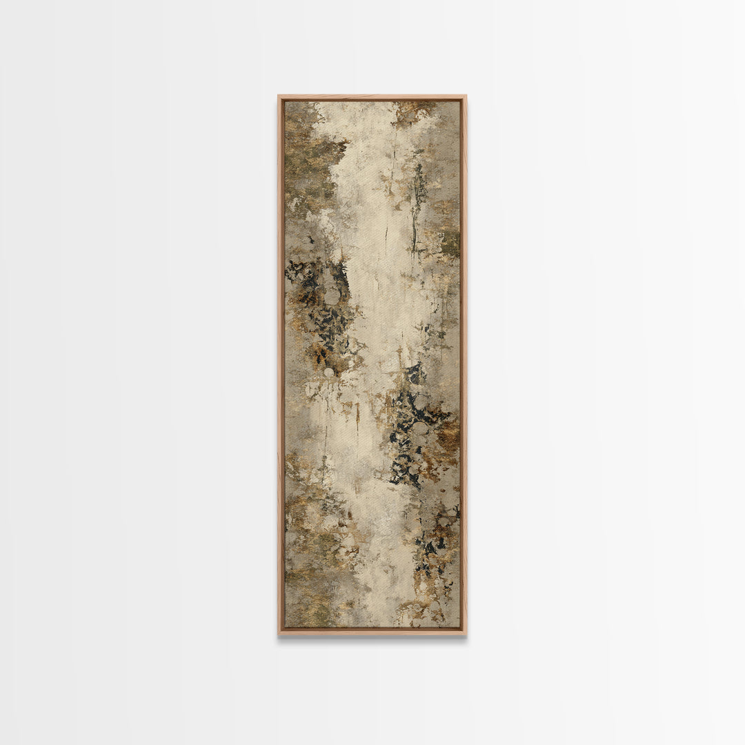 Warm Terracotta Shapes Canvas Print, Guest Bedroom Art, Gallery Decor, Bedroom Decor, Fine Art, Guest, Contemporary Art, GBA-1x3-82