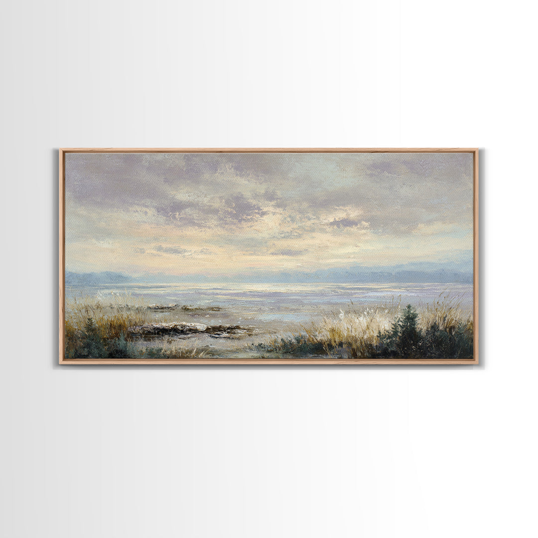 Romantic Cloudscape in Blush and Ivory Canvas Print, Guest Bedroom Art, Printable Wall Art, Bedroom Decor, Fine Art, Guest, GBA-2x1-31