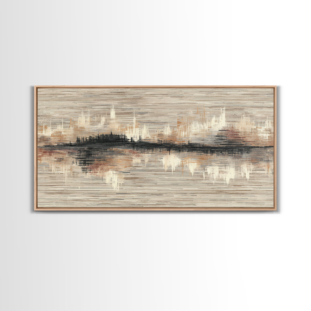 Abstract Woven Texture Canvas Print, Guest Bedroom Art, Wall Art, Bedroom Decor, Abstract Art, Guest, New Home Gift, GBA-2x1-58