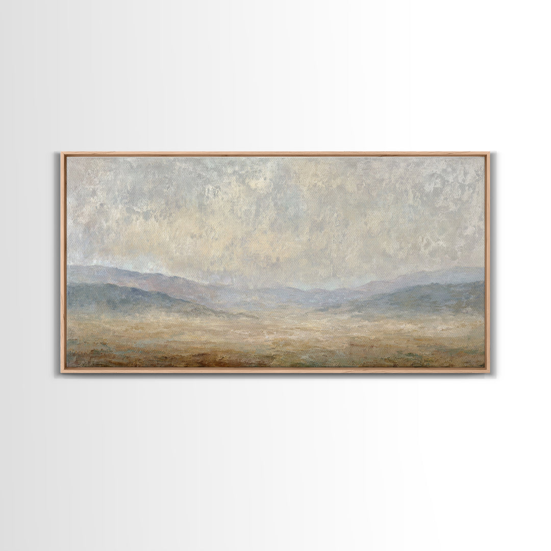 Gentle Rain over Distant Hills Canvas Print, Guest Bedroom Art, Printable Wall Art, Bedroom Decor, Watercolor Art, Guest, GBA-2x1-68