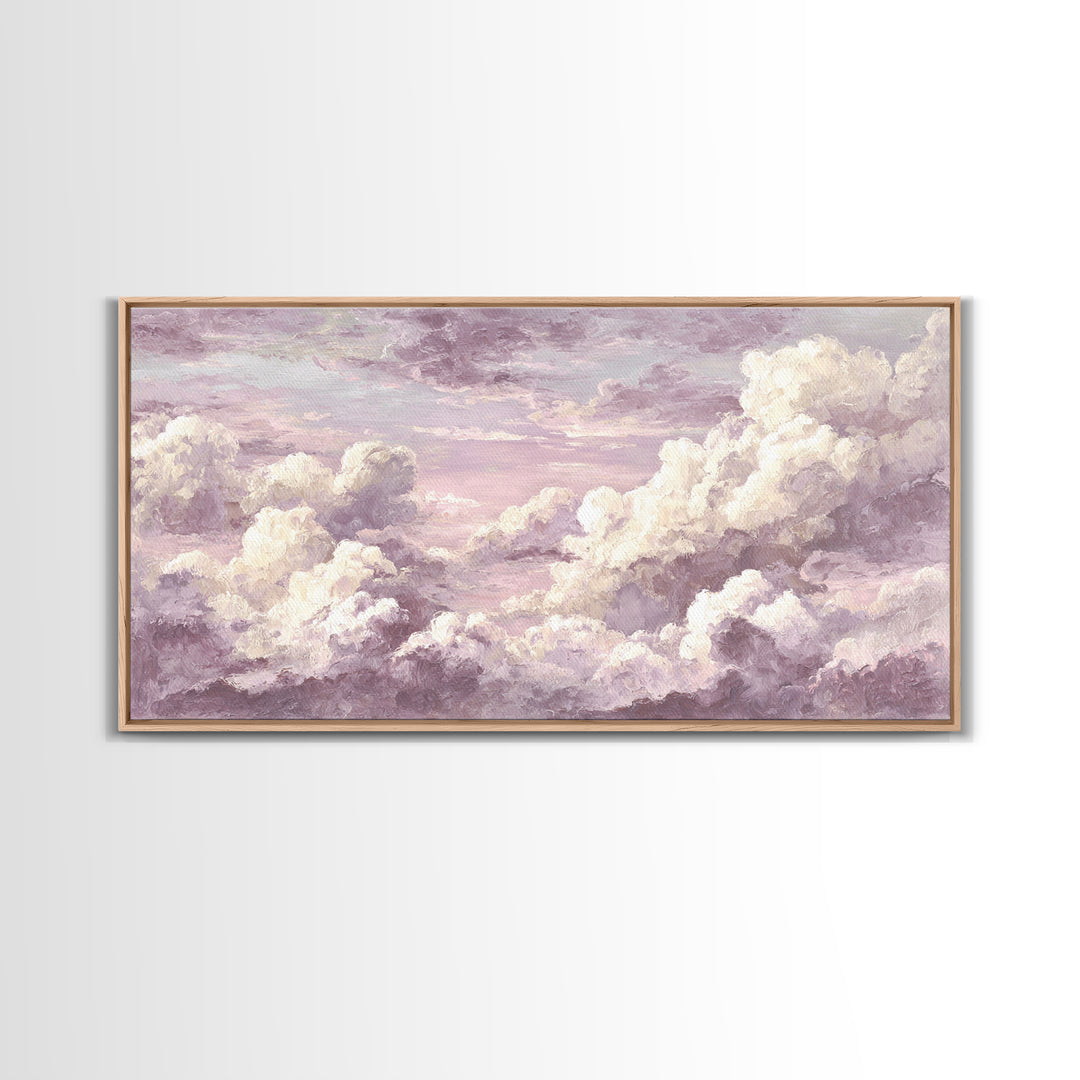 Quiet Lake Landscape at Early Morning Canvas Print, Guest Bedroom Art, Wall Decor, Bedroom Decor, Oil Painting, Guest, GBA-2x1-94