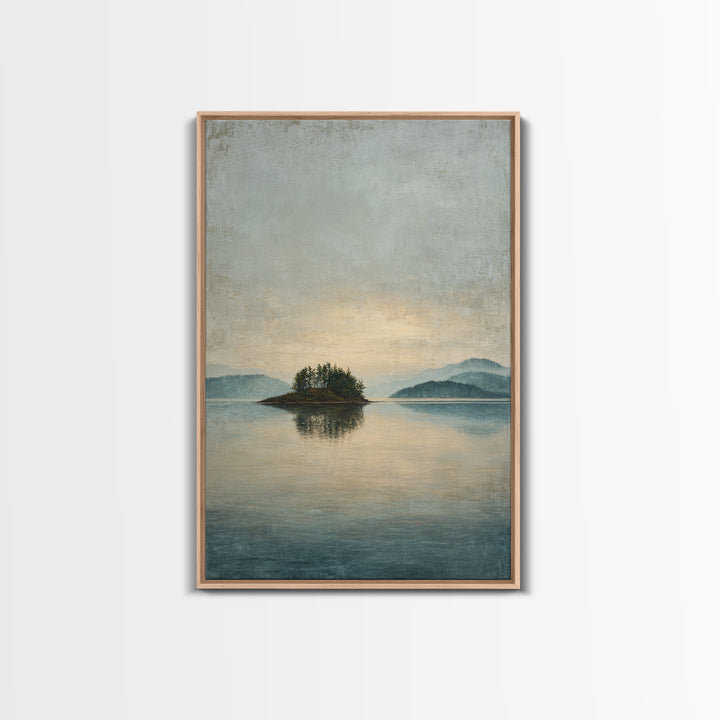 Quiet Lake Landscape at Early Morning Canvas Print, Guest Bedroom Art, Luxury Decor, Bedroom Decor, Fine Art, Guest, Home, GBA-2x3-10