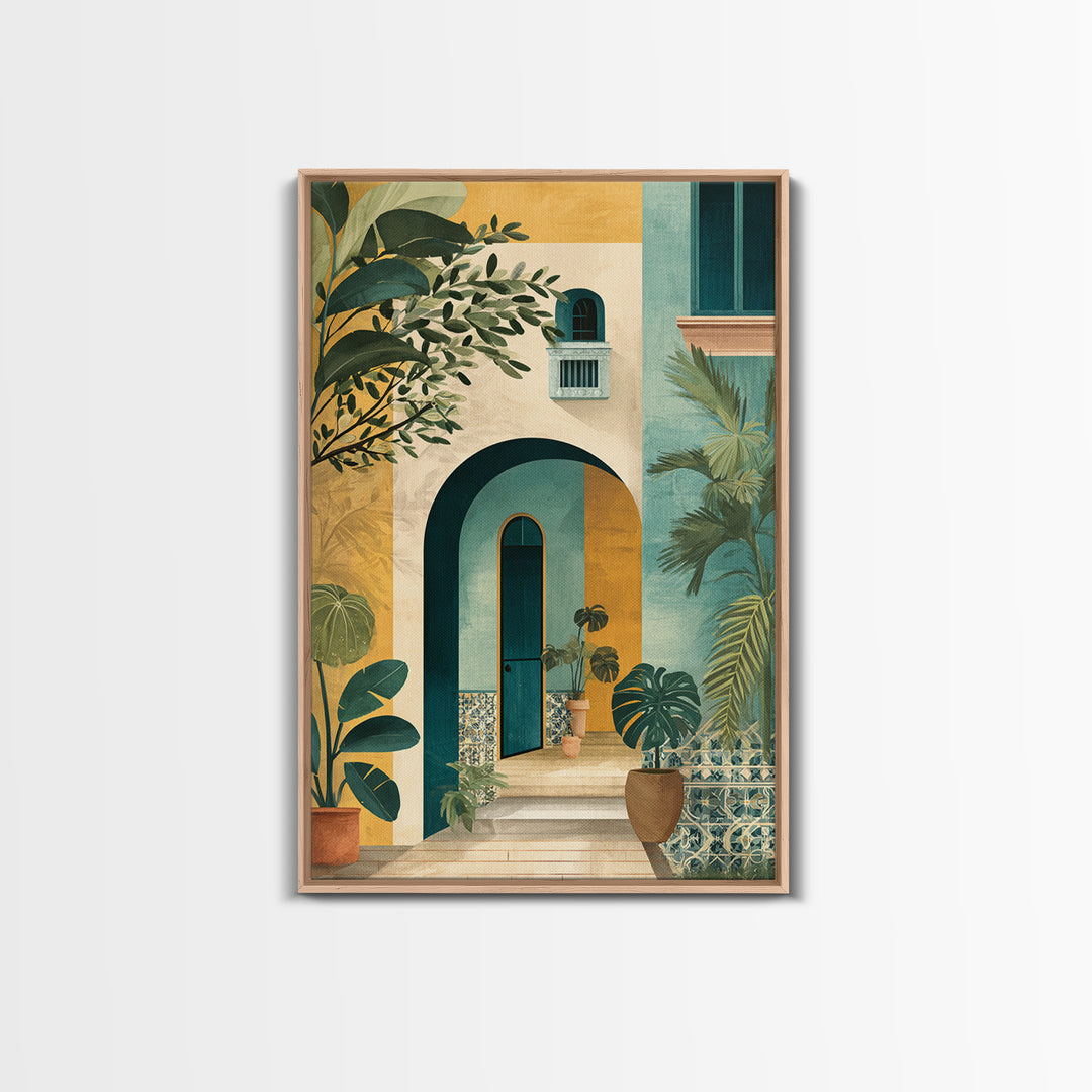 Olive Branch Still Life Framed Canvas Print, Guest Bedroom Art, Bedroom Decor, Watercolor Art, Guest, Funky Wall Art, GBA-2x3-73