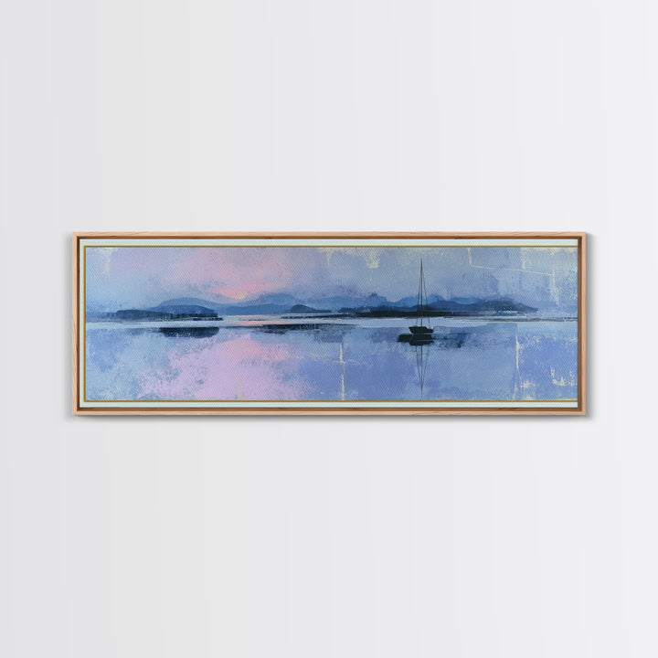 Sunlit Meadow with Delicate Flowers Framed Canvas Print, Guest Bedroom Art, Neutral Decor, Bedroom Decor, Fine Art, Guest, GBA-3x1-7