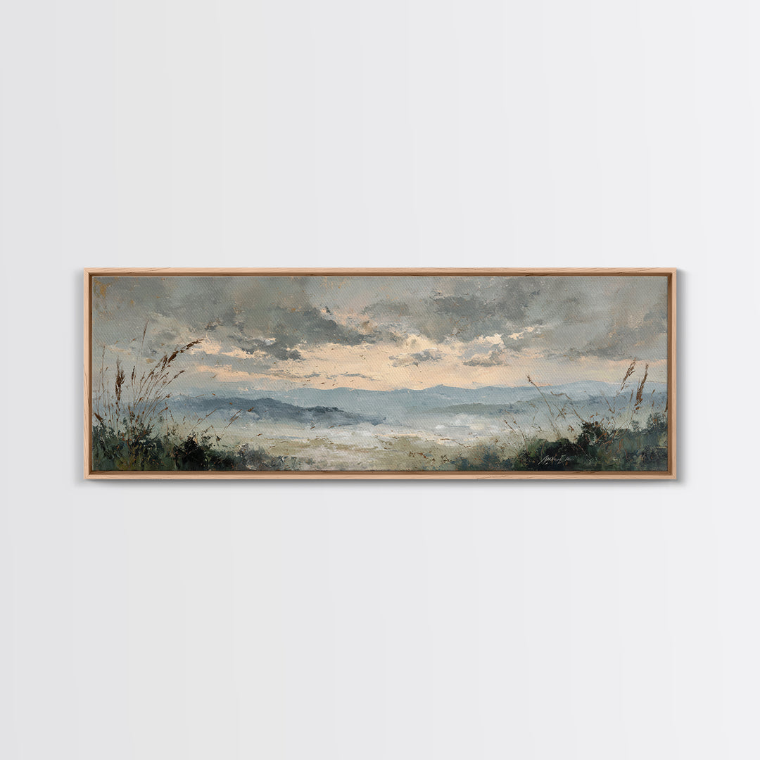 Romantic Cloudscape in Blush and Ivory Canvas Print, Guest Bedroom Art, Framed Wall Art, Bedroom Decor, Fine Art, Guest, GBA-3x1-75