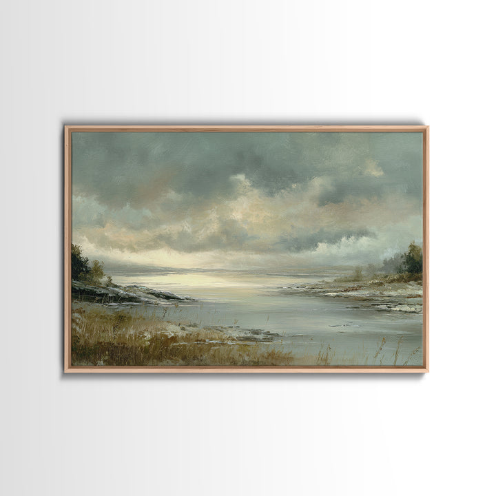Romantic Cloudscape in Blush and Ivory Framed Canvas Print, Guest Bedroom Art, Wall Art Prints, Bedroom Decor, Fine Art, Guest, GBA-3x2-15