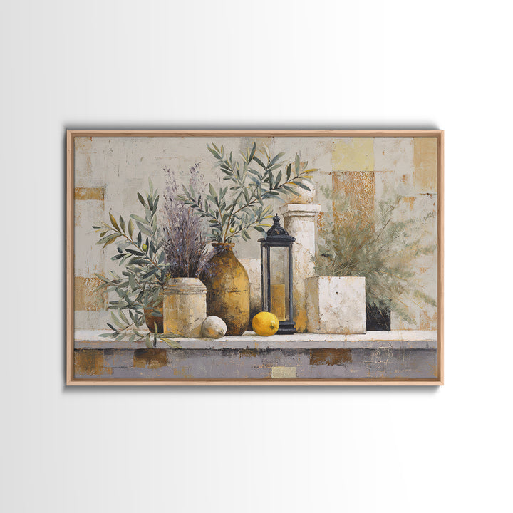 Olive Branch Still Life Canvas Print, Guest Bedroom Art, Set of 3 Wall Art, Bedroom Decor, Fine Art, Guest, Bedroom Prints, GBA-3x2-21