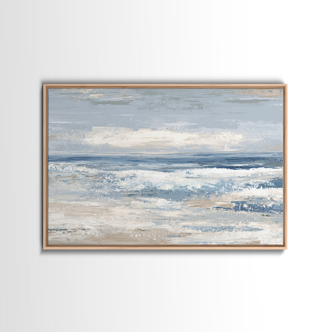 Coastal Dunes in Pale Blue and Sand Canvas Print, Guest Bedroom Art, Bedroom Wall Decor, Bedroom Decor, Fine Art, Guest, GBA-3x2-33