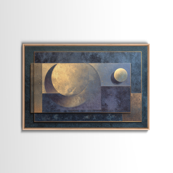 Minimal Moon and Stars Composition Canvas Print, Guest Bedroom Art, Neutral Decor, Bedroom Decor, Fine Art, Guest, Wall Art, GBA-3x2-68