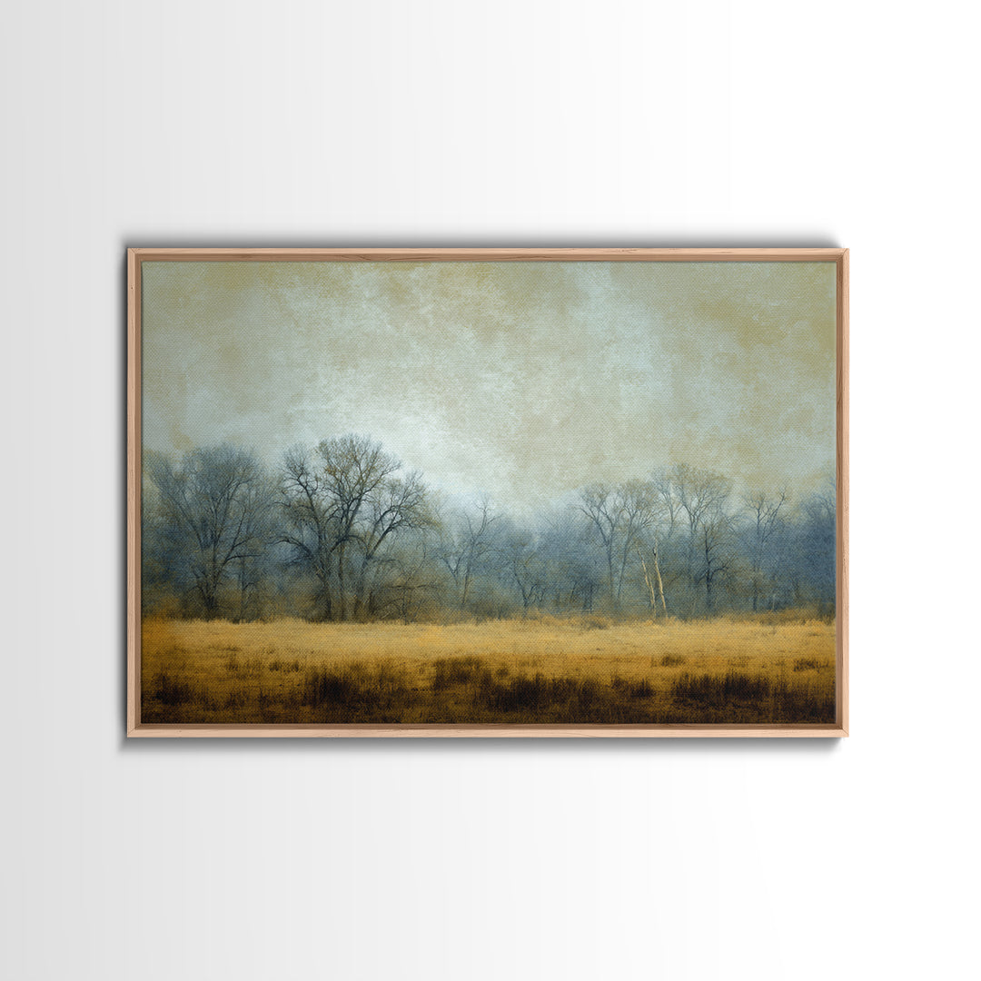 Monochrome Forest Silhouette Canvas Print, Guest Bedroom Art, Farmhouse Wall Art, Bedroom Decor, Fine Art, Guest, GBA-3x2-89