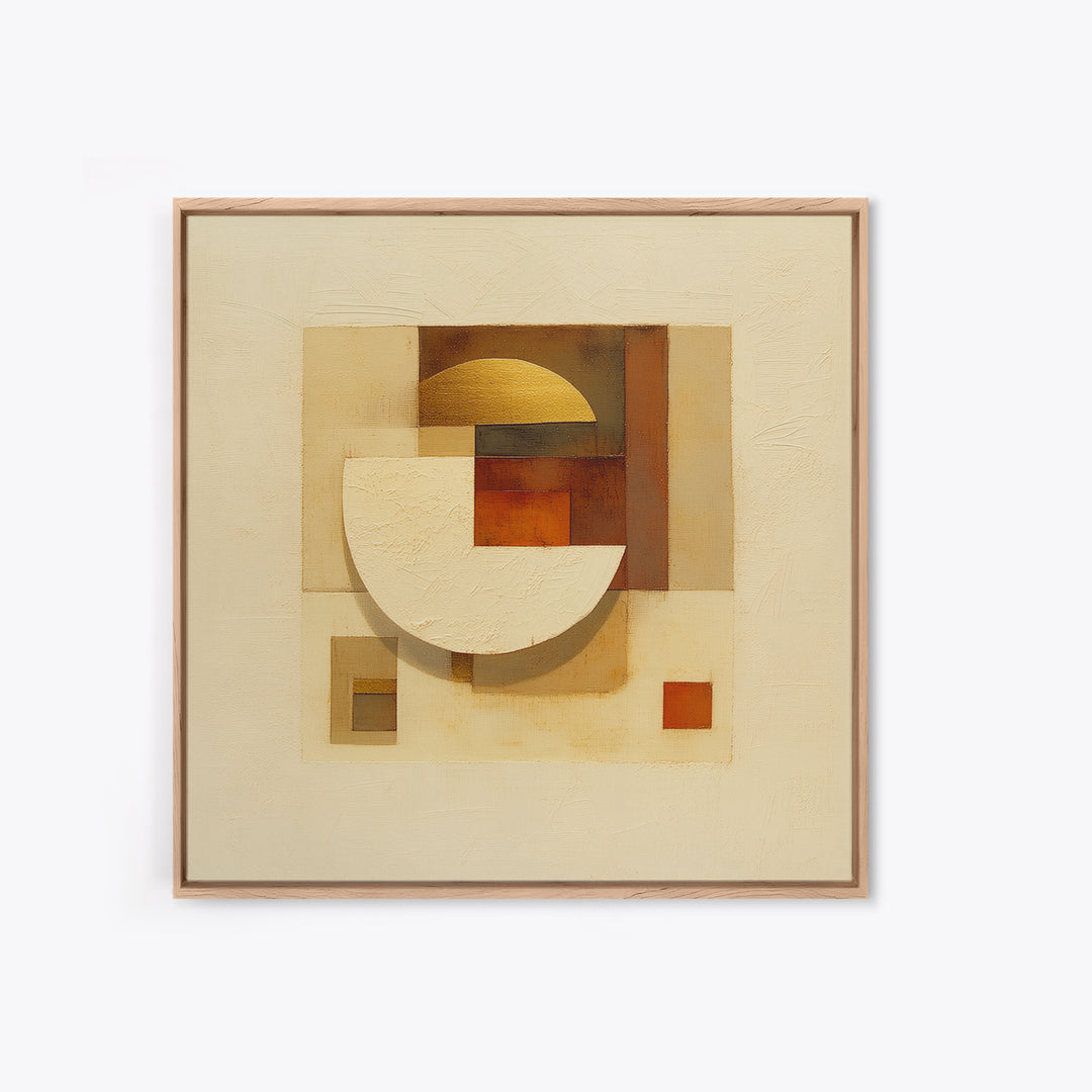 Earthy Plaster Texture Abstract Canvas Print, General Fine Art, Canvas, Living Room Decor, Abstract Art, Canvas Art, GEN-1x1-15