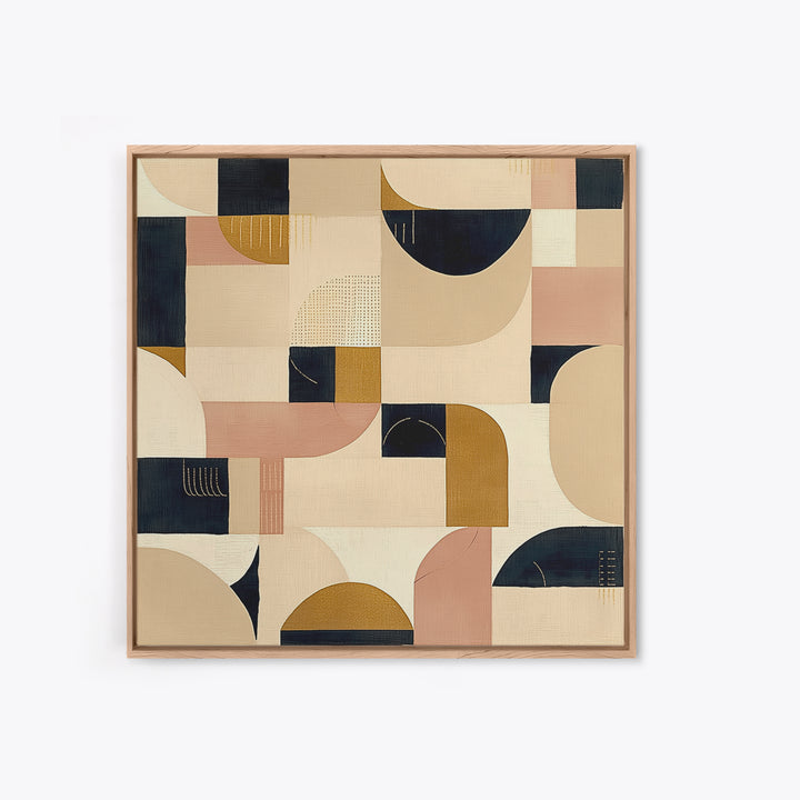 Earthy Plaster Texture Abstract Framed Canvas Print, General Fine Art, Large Wall Art, Living Room Decor, Abstract Art, GEN-1x1-39