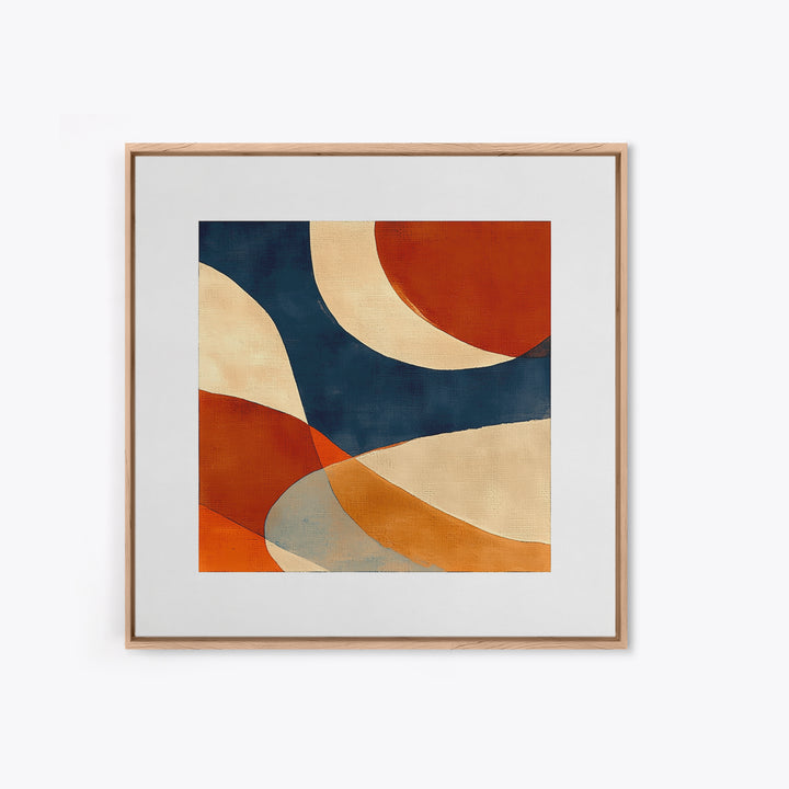 Warm Terracotta Abstract Canvas Print, General Fine Art, Bedroom Decor, Living Room Decor, Abstract Art, Minimalist Decor, GEN-1x1-54