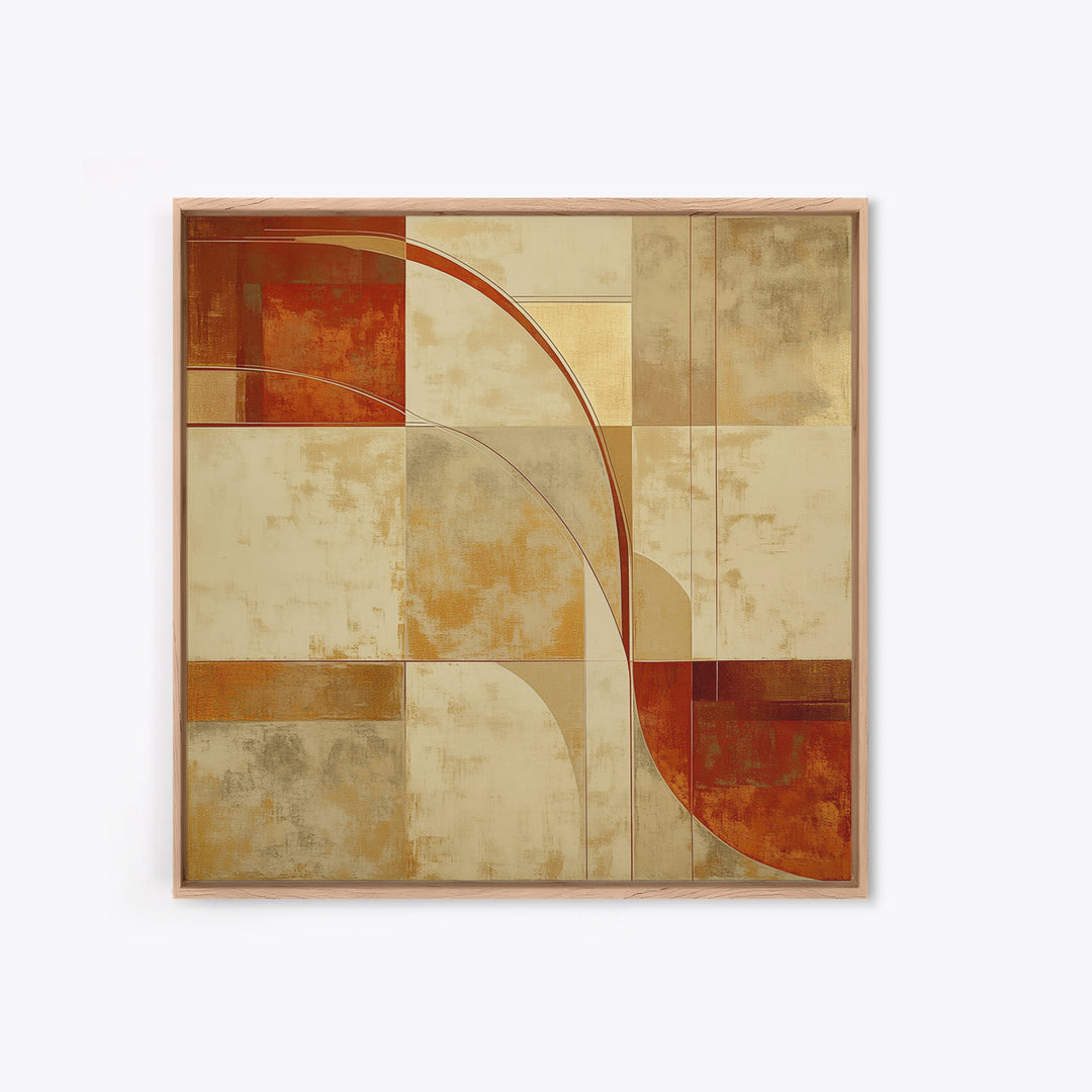 Earthy Plaster Texture Abstract Canvas Print, General Fine Art, Luxury Decor, Living Room Decor, Abstract Art, GEN-1x1-87
