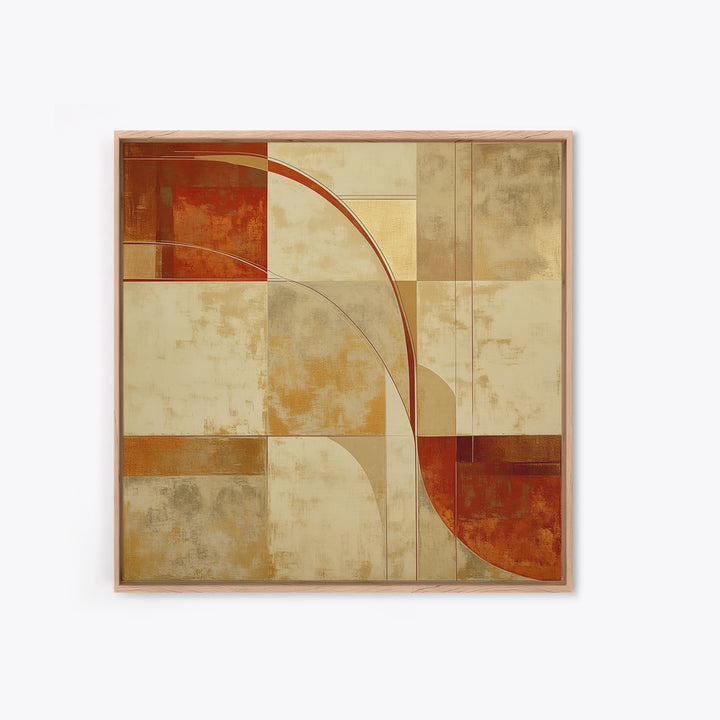 Earthy Plaster Texture Abstract Canvas Print, General Fine Art, Luxury Decor, Living Room Decor, Abstract Art, GEN-1x1-87