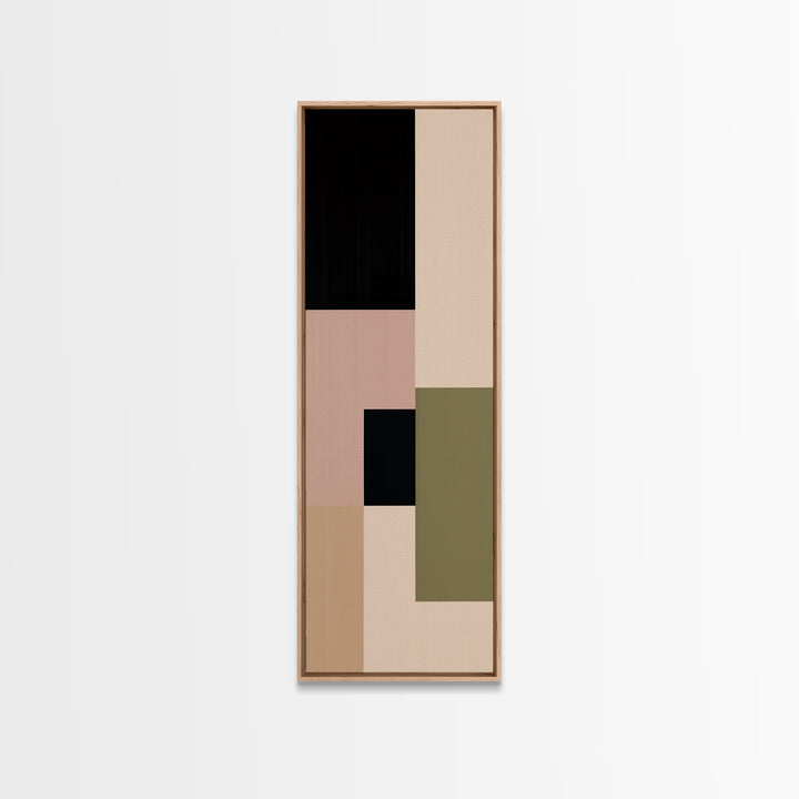 Modern Geometric Composition Framed Canvas Print, General Fine Art, Modern Decor, Living Room Decor, Abstract Art, GEN-1x3-46