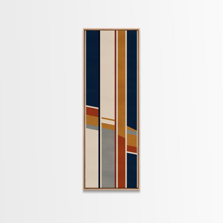 Modern Geometric Composition Framed Canvas Print, General Fine Art, Modern Decor, Living Room Decor, Abstract Art, GEN-1x3-70
