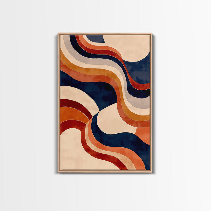 Warm Terracotta Abstract Canvas Print, General Fine Art, Wall Art, Living Room Decor, Abstract Art, Printable, GEN-2x3-14