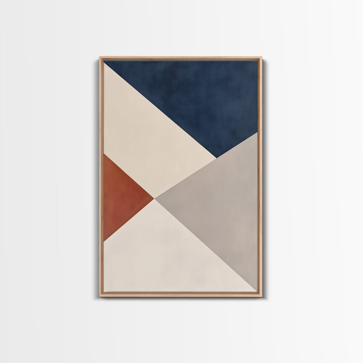 Modern Geometric Composition Framed Canvas Print, General Fine Art, Home Decor, Living Room Decor, Abstract Art, GEN-2x3-42