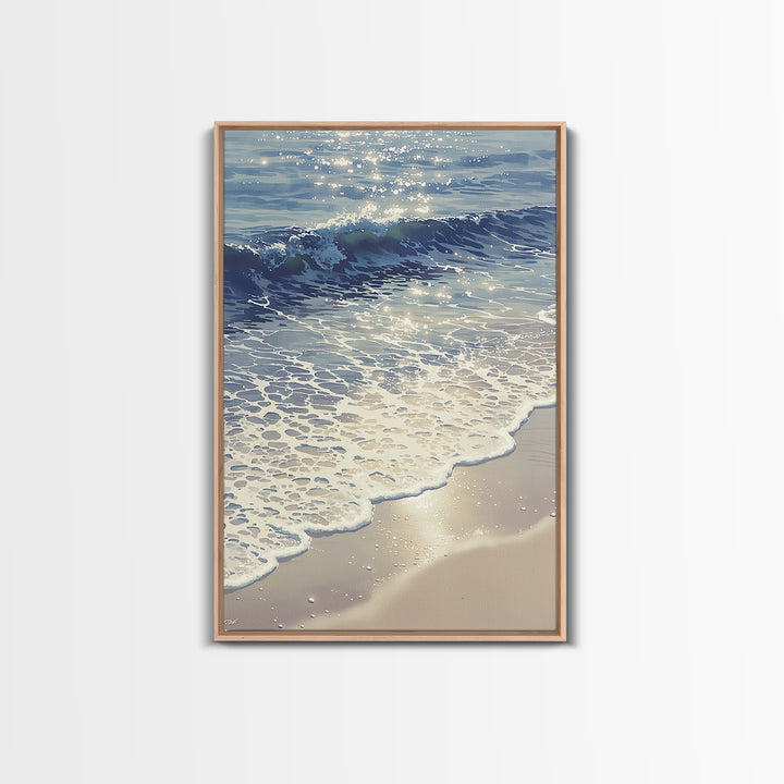 Coastal Water Study Canvas Print, General Fine Art, Mid Century Modern, Living Room Decor, Fine Art, Bedroom Decor, GEN-2x3-61