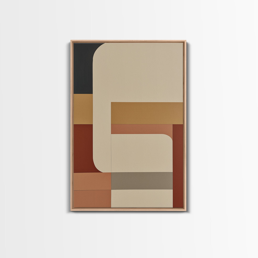 Modern Geometric Composition Canvas Print, General Fine Art, Decor, Living Room Decor, Fine Art, Digital Wall Art, GEN-2x3-66