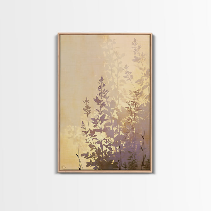 Botanical Silhouette Series Canvas Print, General Fine Art, Large Wall Art, Living Room Decor, Fine Art, Modern Decor, GEN-2x3-77