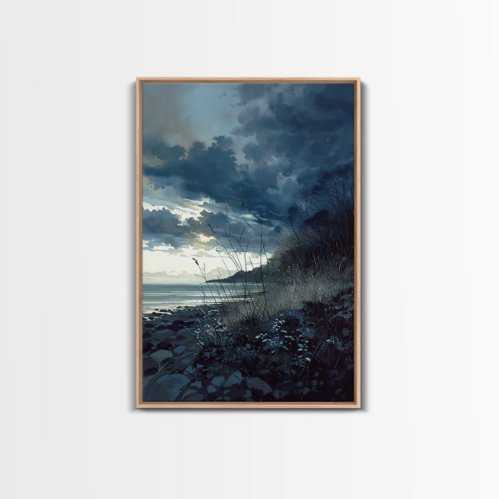 Quiet Abstract Landscape Canvas Print, General Fine Art, Art Deco, Living Room Decor, Fine Art, Fine Art Print, GEN-2x3-81
