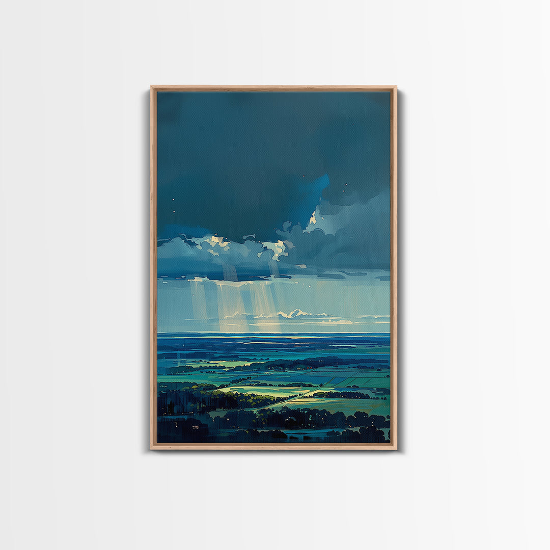 Quiet Abstract Landscape Canvas Print, General Fine Art, Art Prints, Living Room Decor, Fine Art, Wall Hanging, GEN-2x3-9