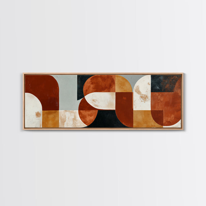 Warm Terracotta Abstract Canvas Print, General Fine Art, Wall Art, Living Room Decor, Abstract Art, Printable, GEN-3x1-70